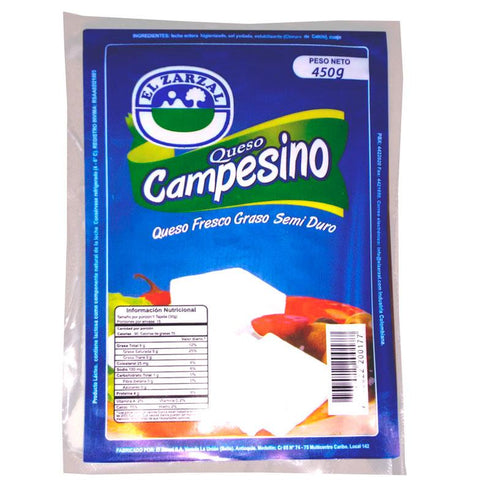 QUESO BLANCO 450G ZARZAL