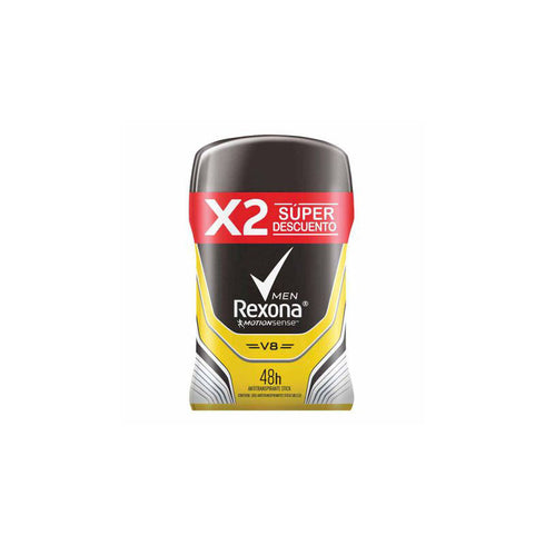 DESODORANTE REXONA BARRA 2U 50G V8