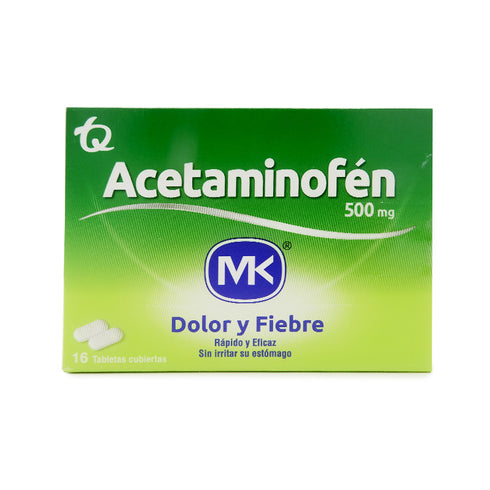 ACETAMINOFEN MK 16U DOLOR Y FIEBRE