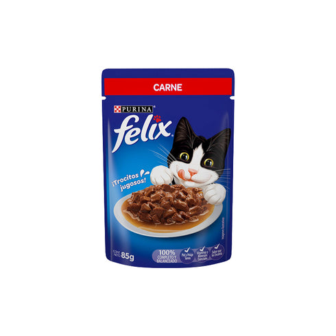 ALIMENTO GATOS FELIX 85G SENSCION CARNE