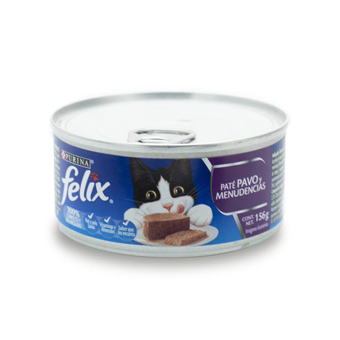 ALIMENTO GATOS FELIX 156G PAVO MENUDENCI