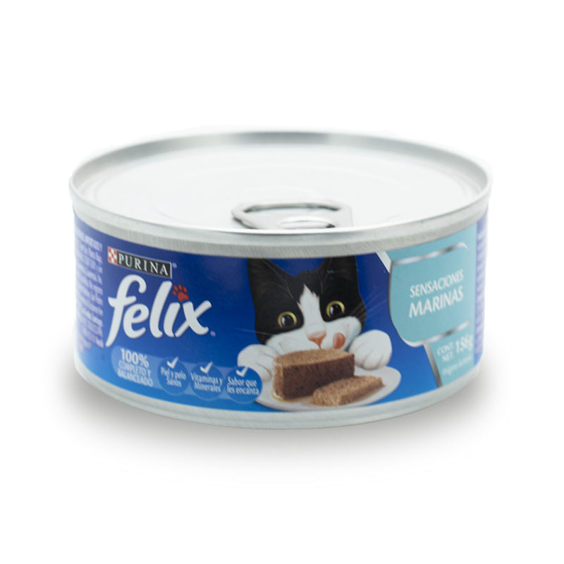 ALIMENTO GATOS FELIX 156G SENSAC MARINAS
