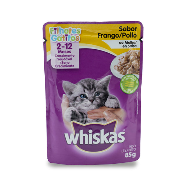 ALIMENTO WHISKAS 85G GATITOS POLLO