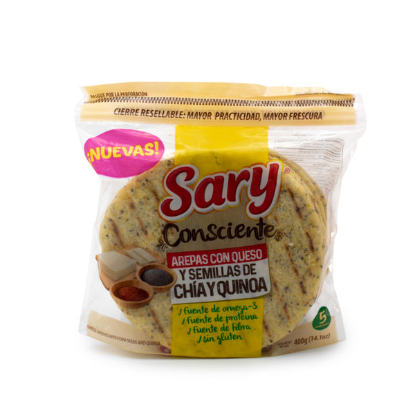 AREPA DE QUESO CON CHIA SARY 5U