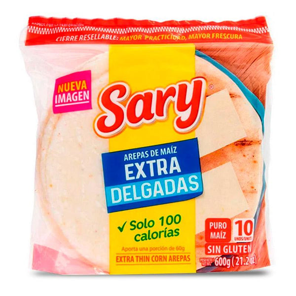 AREPA MAIZ SARY 10U EXTRADELGADA