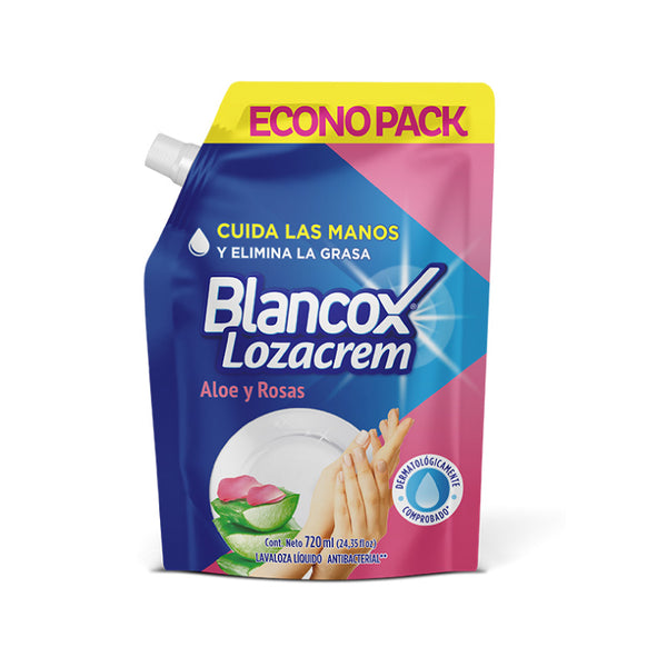 LAVALOZA CREM LIQ 720ML ALOE ROSA DOY PACK