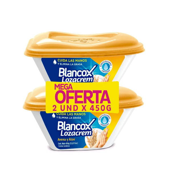 LAVALOZA CREM 2U 450G P.E AVENA