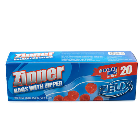 BOLSA ZEUX ZIPPER 20U ALMACENAR MEDIANA 18X20
