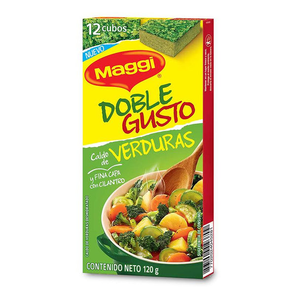 CALDO MAGGI 12U 120G DOBLE GUSTO VERDURA