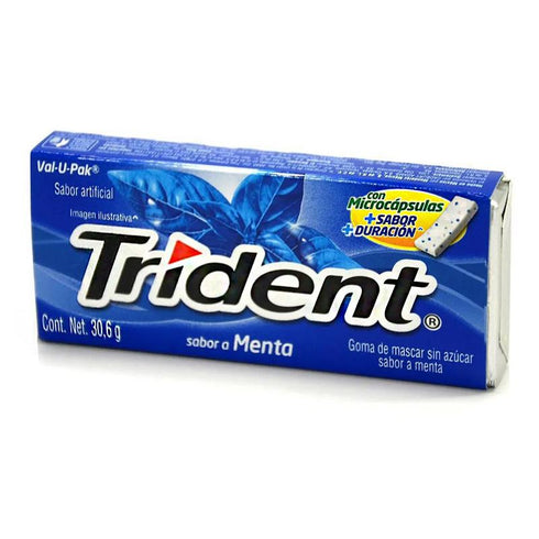 CHICLETS TRIDENT 18U EVUP MENTA