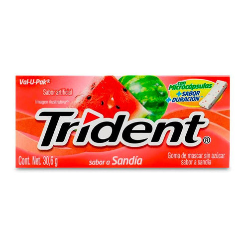 CHICLETS TRIDENT 18U EVUP WATERMELON