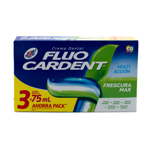 CREMA FLUOCARDENT 3U x 75G ML FRESCURA MAX