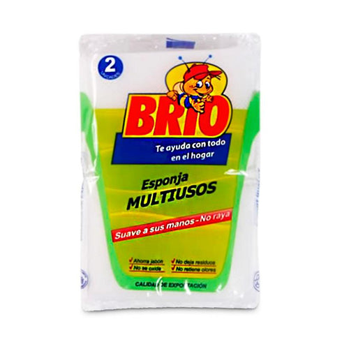 ESPONJA MULTIUSOS BRIO 2U