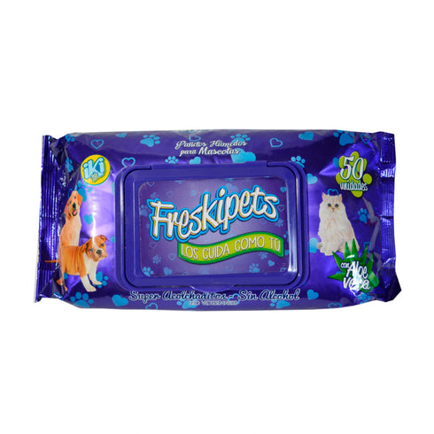PANITOS HUMEDOS FRESKIPETS 50U MASCOTAS