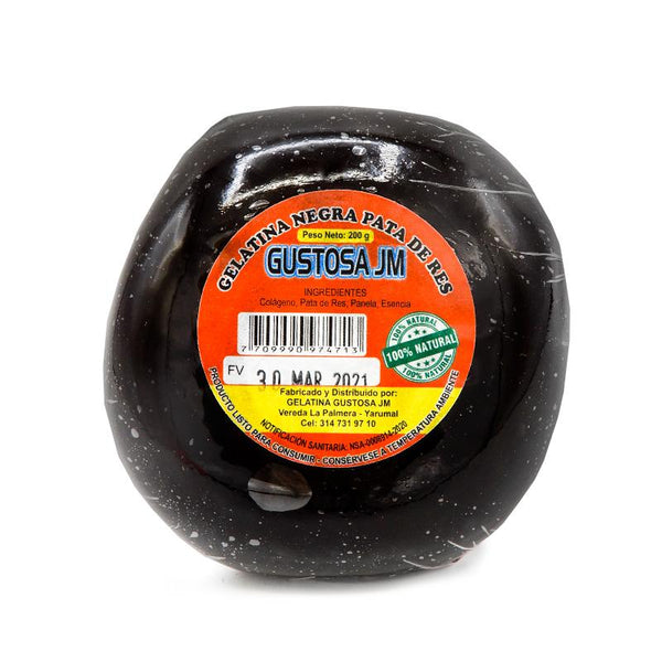GELATINA NEGRA 200G LA GUSTOSA