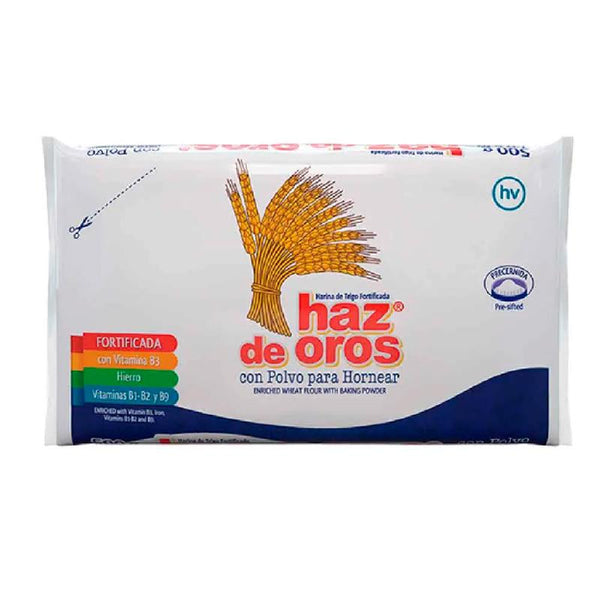 HARINA TRIGO HAZ OROS 500G P/HORNEAR