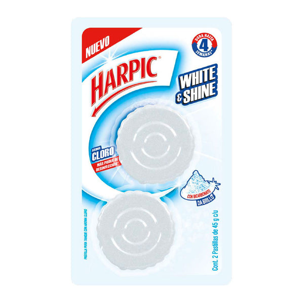 HARPIC PASTILLA 2U CLORO AZUL