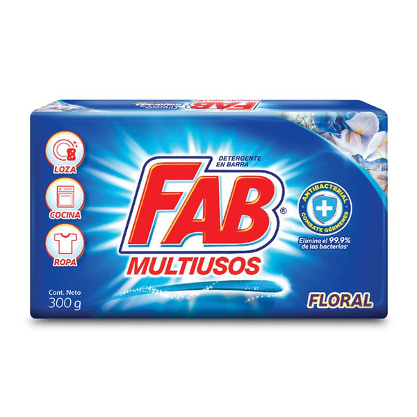 JABON BARRA FAB 300G FLORAL