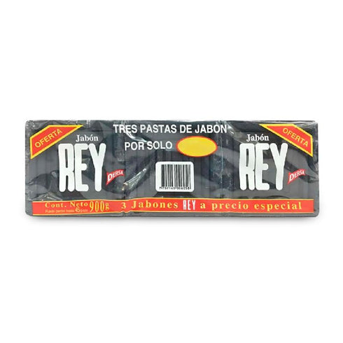 JABON REY AZUL 3U 300G