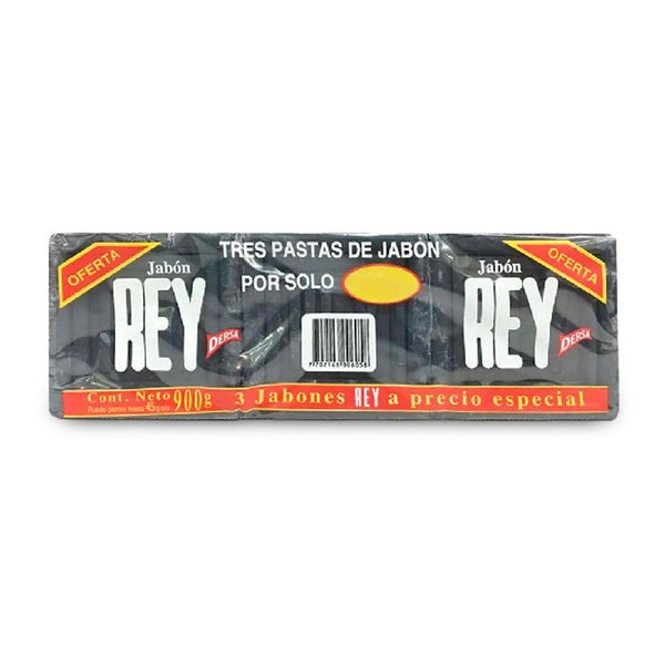 JABON REY AZUL 3U 300G