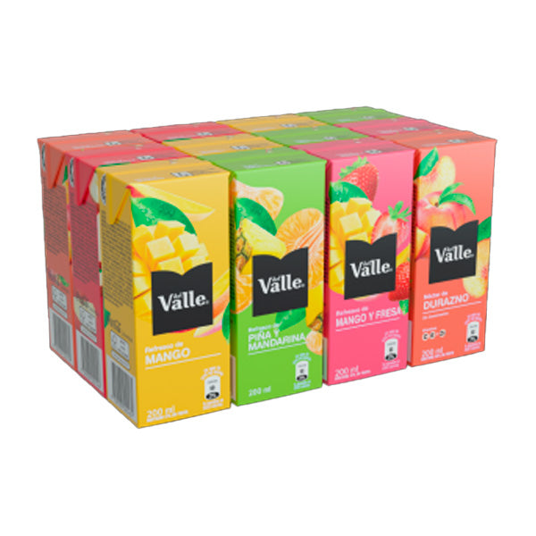 JUGO DEL VALLE FRUTAL 12U 188ML SURTIDO