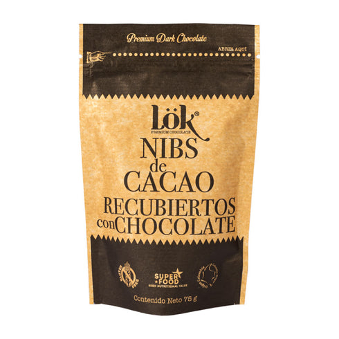 NIBS DE CACAO 75G LOK RECUBIERTO