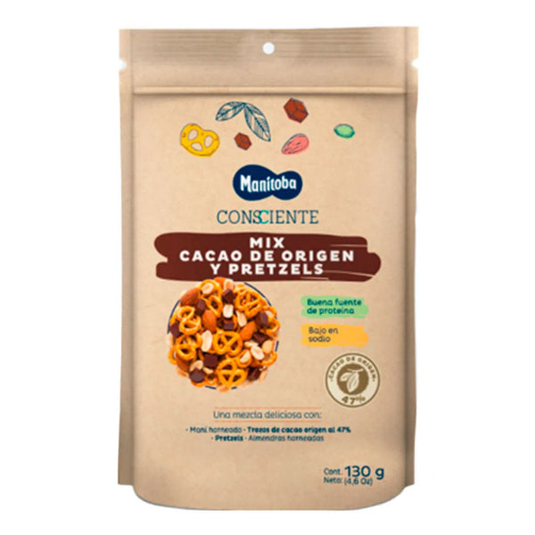 MIX MANITOBA 130G CACAO ORIGEN PRETZEL