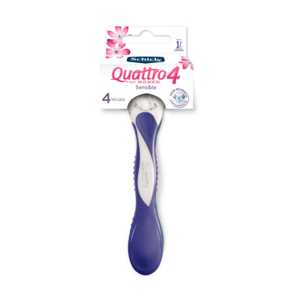 MAQUINA SCHICK QUATRO WOMEN 4 SENSIBLE