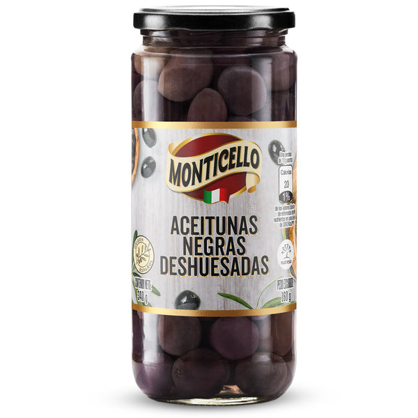 ACEITUNA NEGRA 340G MONTICELLO
