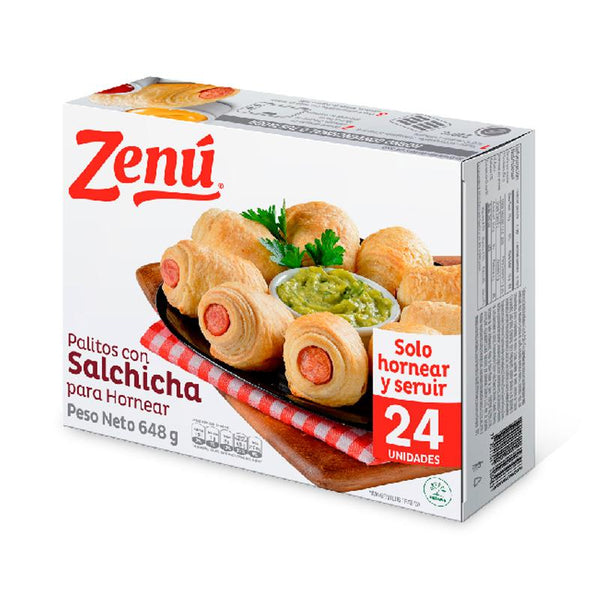 PALITO SALCHICHA ZENU 480G PARA HORNEAR
