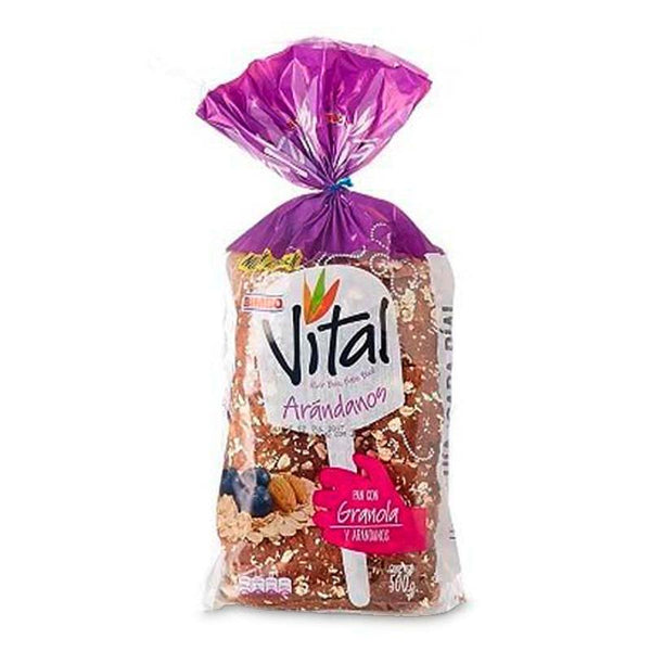 PAN BIMBO VITAL GRANOLA 500G ARANDANO