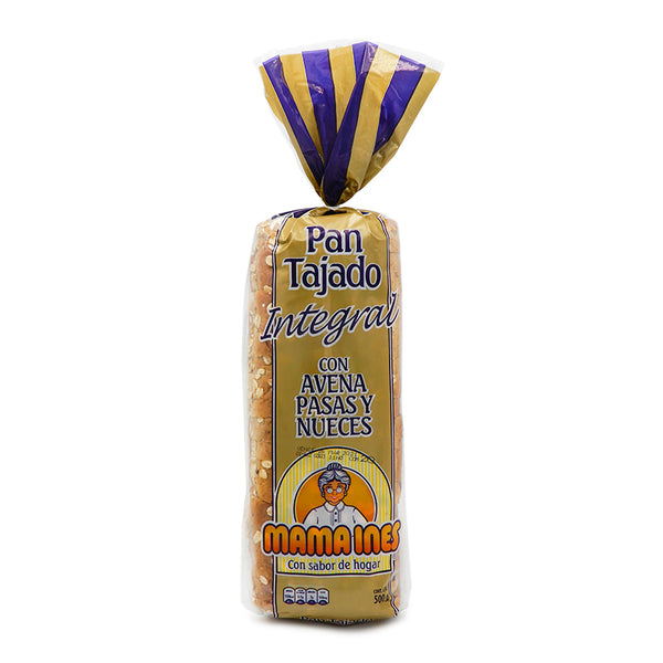 PAN INTEGRAL MAMAINES 500 G AVENA Y PASAS