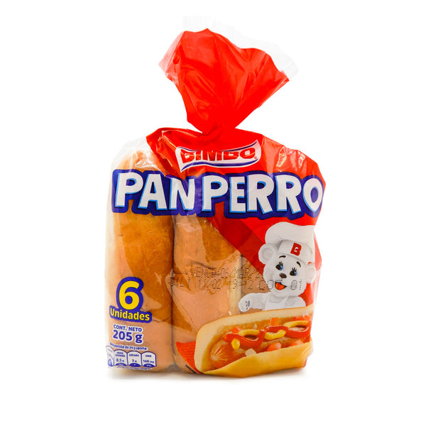 PAN PERRO BIMBO 6U 205G