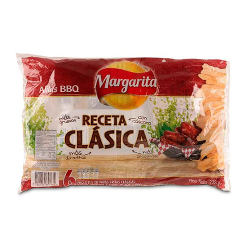 PAPA RECETA CLASICA 6U 38G ALITAS BBQ