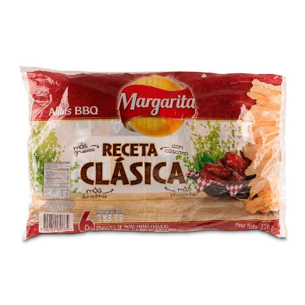 PAPA RECETA CLASICA 6U 38G ALITAS BBQ