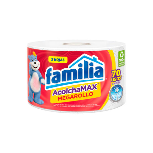 PAPEL HIGIENICO FAMILIA 1U MEGARROLLO ACOLCHAMAX