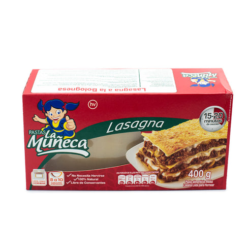 PASTA LA MUNECA 400G LASAGNA