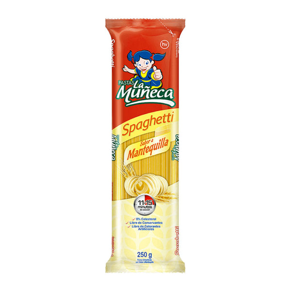 PASTA LA MUNECA 250G SPAGUETTI MANTEQUIL