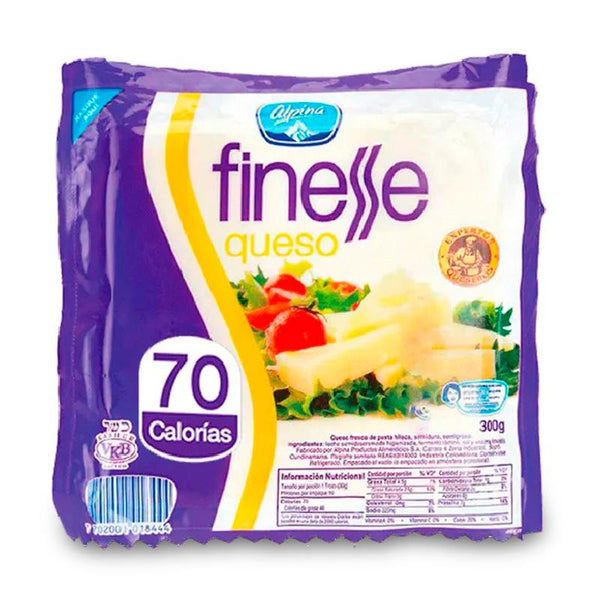 QUESO FINESSE ALPINA 300G BLOQUE