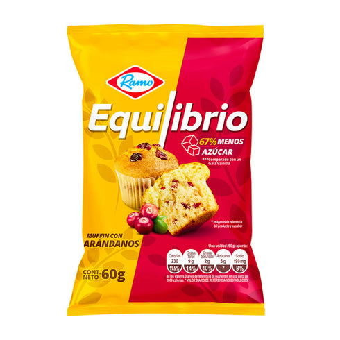 MUFFIN CON ARANDANOS RAMO 60G EQUILIBRIO
