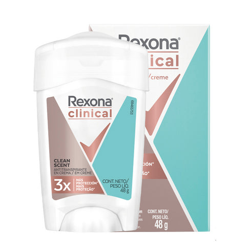 DESODORANTE REXONA 48G CLINICAL CLEAN SCENT