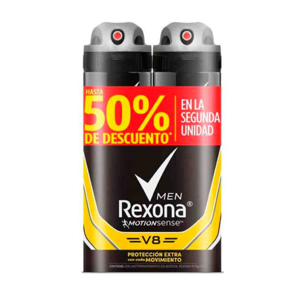 DESODORANTE REXONA 2U 90G SPRAY V8
