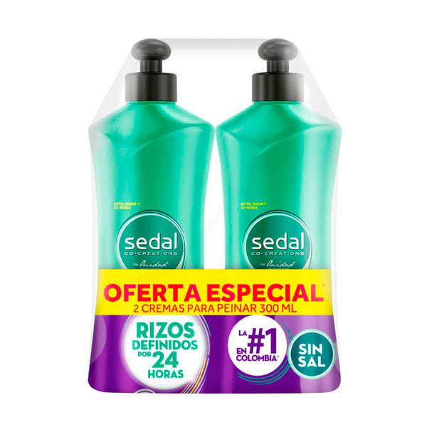 CREMA PEINAR SEDAL 2U 300ML RIZOS/DEFINIDOS