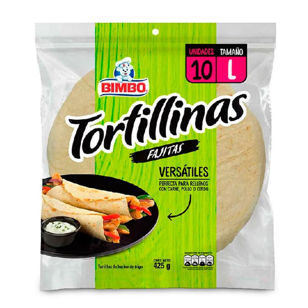 TORTILLA BIMBO 10U 425G FAJITAS