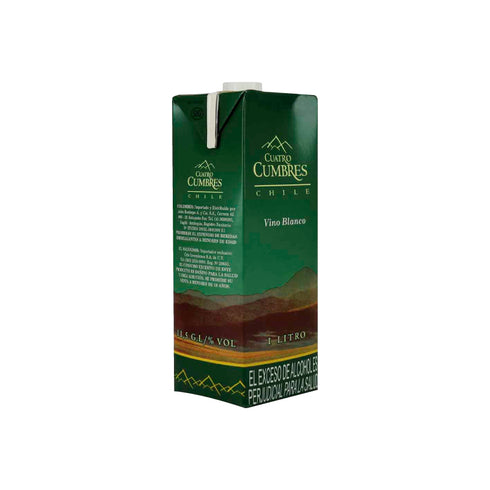 VINO CUATRO CUMBRES 1000C TETRA BLANCO