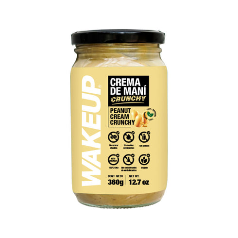 CREMA DE MANI 360G CRUNCHY WAKEUP