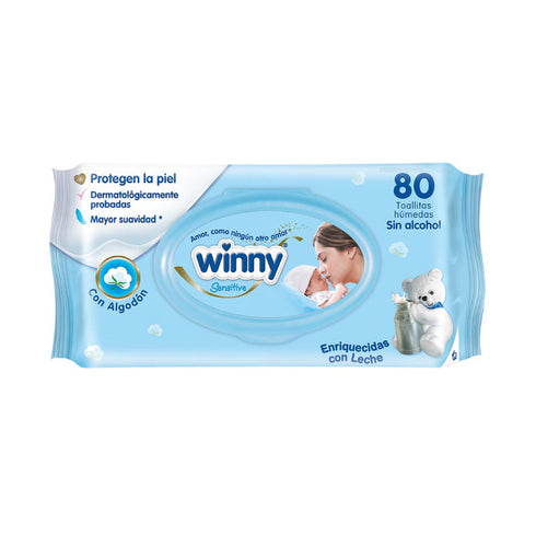 TOALLA WINNY 80U HUMEDA SENSITIVE
