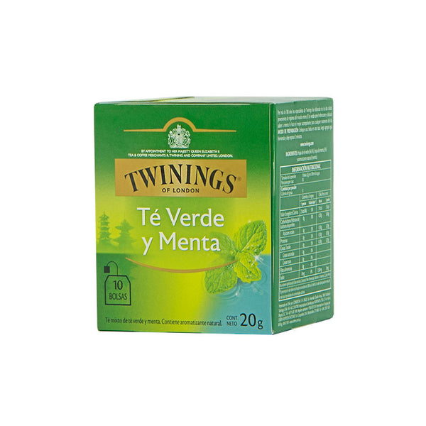 TE VERDE MENTA TWININGS 10 SOBRES 20G