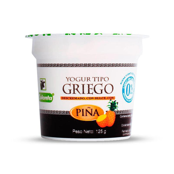 YOGURT COLANTA 125G GRIEGO/PINA