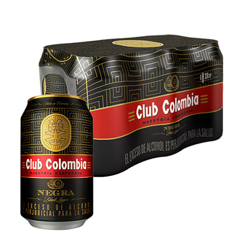 CERVEZA CLUB COLOMBIA 6U 330ML LATA NEGRA